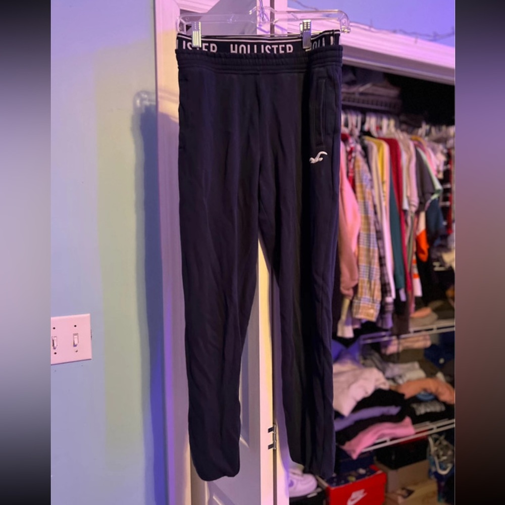 Navy Blue Hollister Joggers